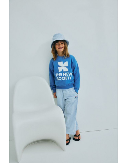 Almond Pant Vista Blue Stripes 5