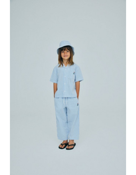 Almond Pant Vista Blue Stripes 4