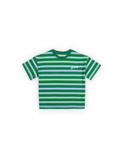 Ciclan T-Shirt Verdant Green Mini Stripes 14Y
