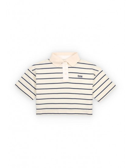 Acacia Teen Polo Ecru Stripes