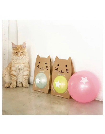 The Summer Glitter Balloon Cat – Blue 2