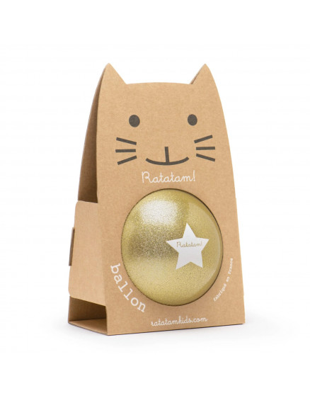 The Glitter Balloon Cat – Gold 4