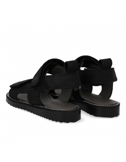 Sandal with Double Velcro Black 5