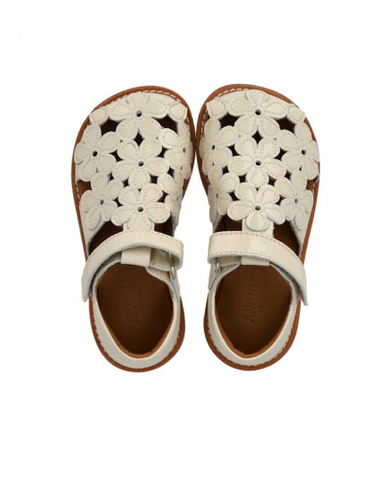 Sandal with floral details Buttermilk 7