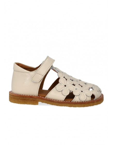 Sandal with floral details Buttermilk 6