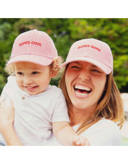 Super Cool Red Striped Cap Child 6