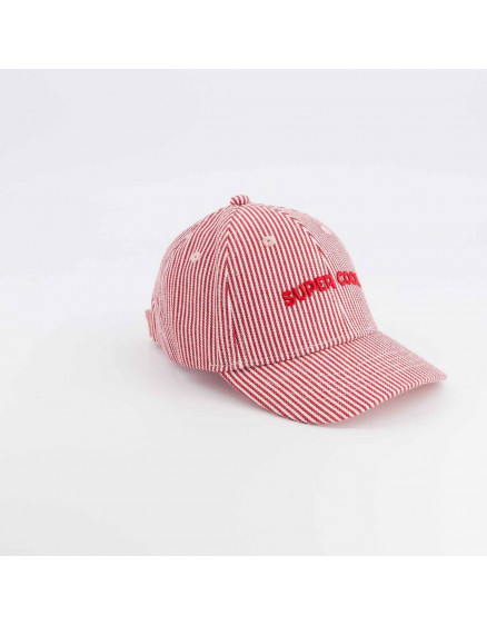Super Cool Red Striped Cap Child 6