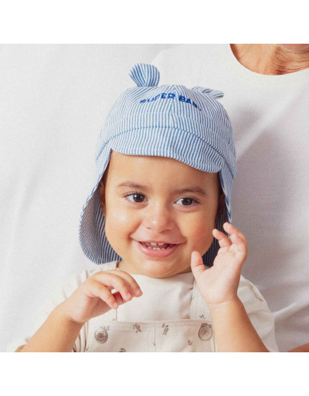 Super Baby Blue Baby Hat Child 3