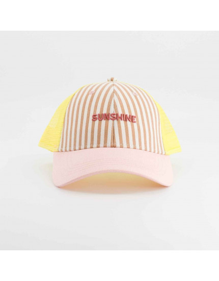 Sunshine Striped Trucker Cap Child 7-12Y