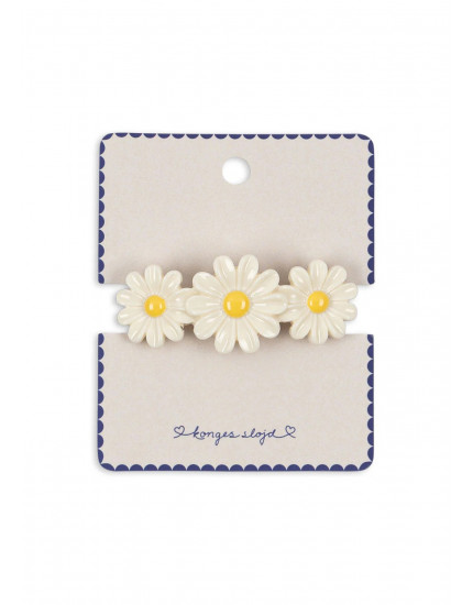 Daisy Big Hair Clip Antique White One Size