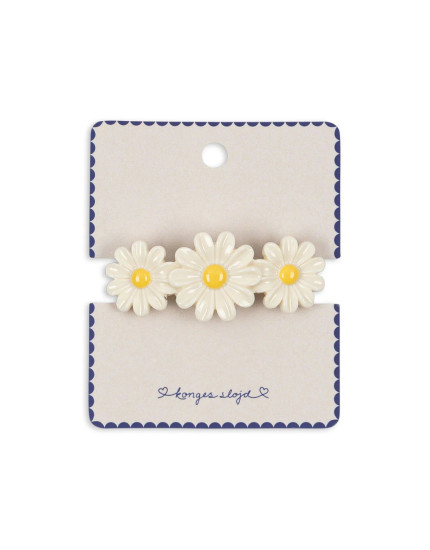 Daisy Big Hair Clip Antique White One Size