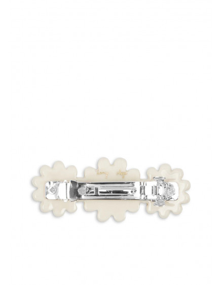 Daisy Big Hair Clip Antique White 3