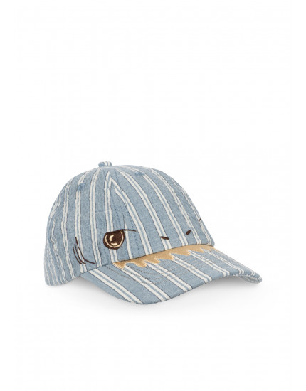 Elliot Shark Cap Trio Bleu Stripe 5-8Y