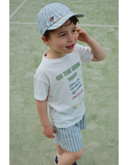 Elliot Shark Cap Trio Bleu Stripe 3
