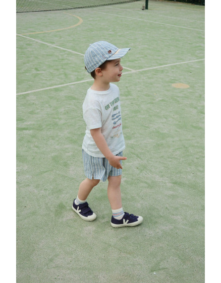 Elliot Shark Cap Trio Bleu Stripe 2