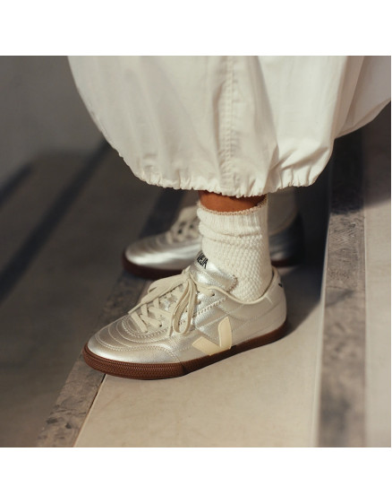 Panenka Leather Silver White  Pierre Bark Sneakers 2