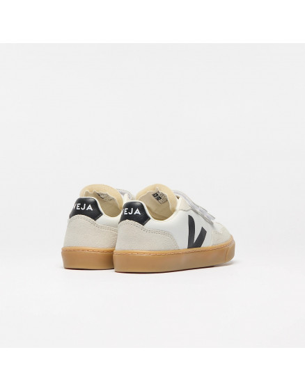 V-90 Leather White Black Natural 2