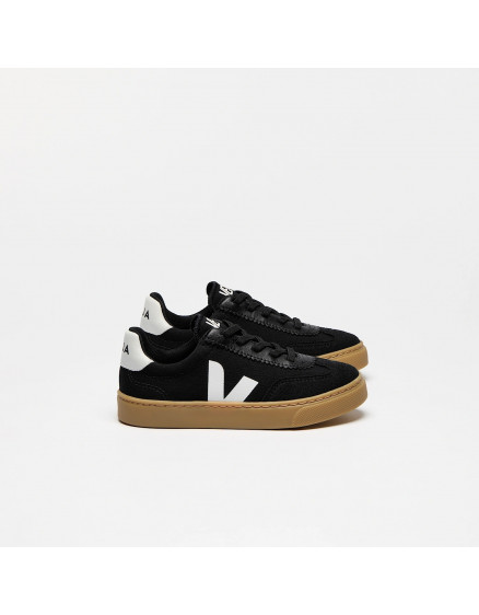 Volley Elastic Laces Canvas Black White Natural 3