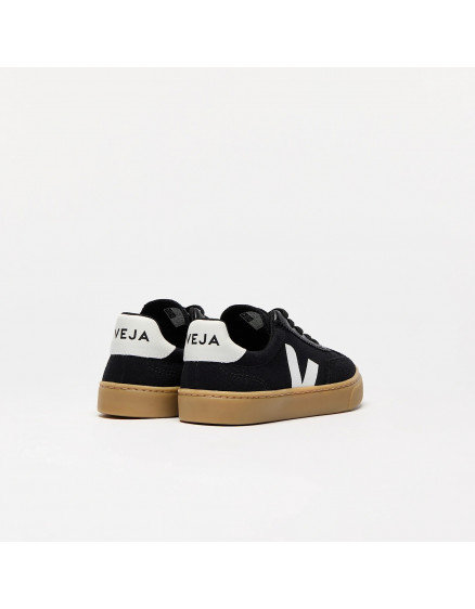 Volley Elastic Laces Canvas Black White Natural 2