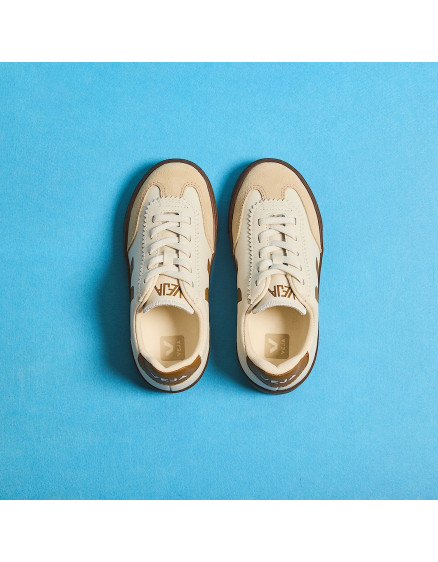 Volley Elastic Laces Leather White Almond Bark 2