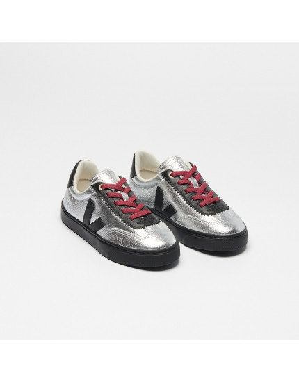 Volley Elastic Laces Leather Veja X Jelly Mallow Silver 22
