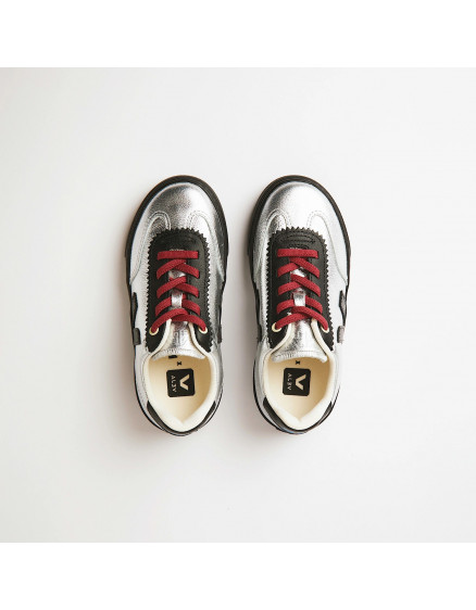 Volley Elastic Laces Leather Veja X Jelly Mallow Silver 2