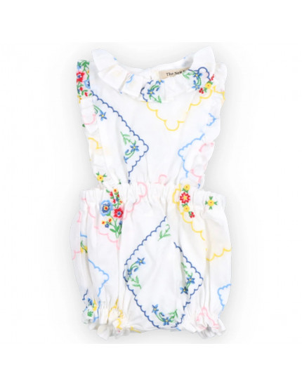 Jacinthe Baby Romper Multicolor Embroidery 12M