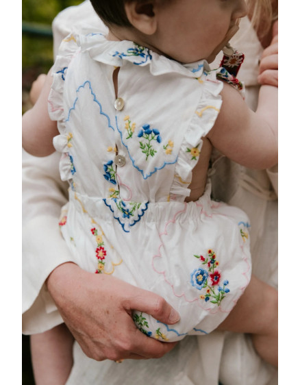 Jacinthe Baby Romper Multicolor Embroidery 3