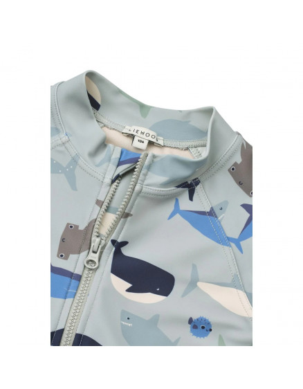 Max Swim Jumpsuit Shark Dove Blue 2