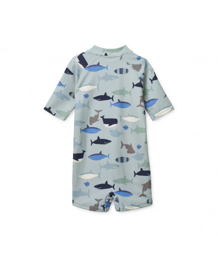 Max Swim Jumpsuit Shark Dove Blue 3