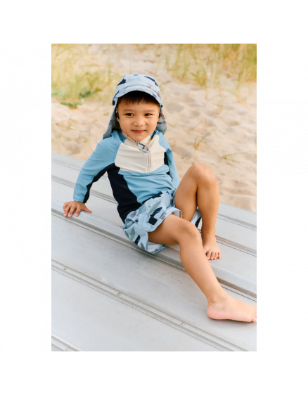Oluf Swim Tee Beach Blue 2