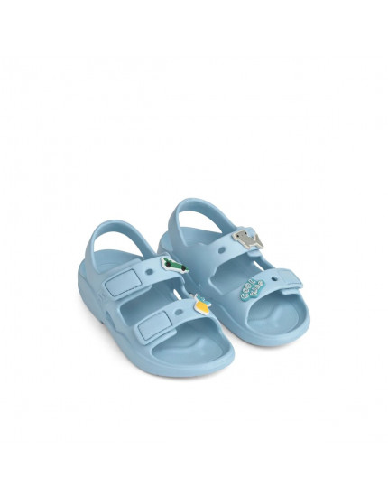 Lilo Sandals with Charms Beach Blue