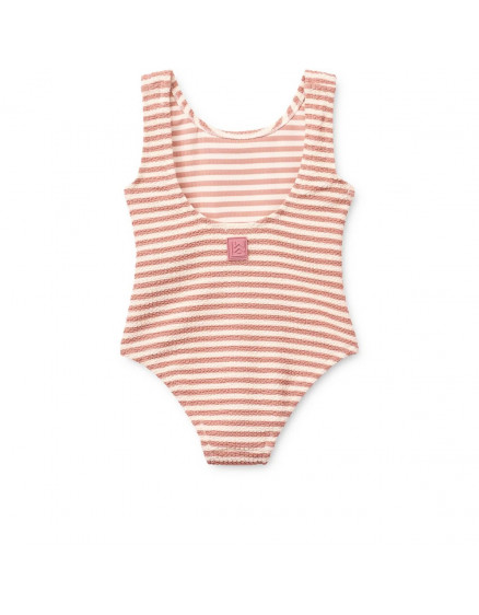 Bianco Stripe Swimsuit Coral Blush 3