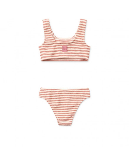 Bello Stripe Bikini Coral Blush 3