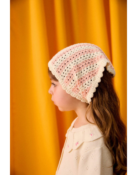 Holly Mesh Bandana Pink Stripes 2