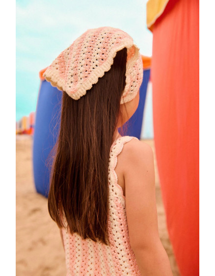 Holly Mesh Bandana Pink Stripes 4