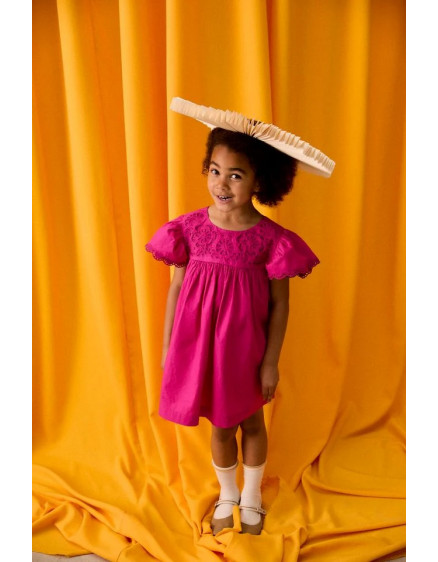 Notcha Dress Fuchsia 3