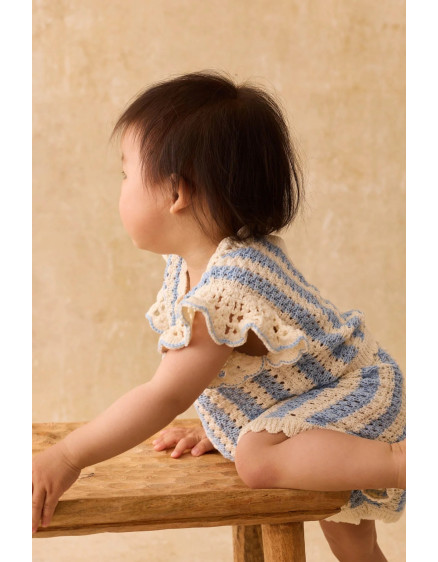 Lyse Knit Top Blue Stripes 3