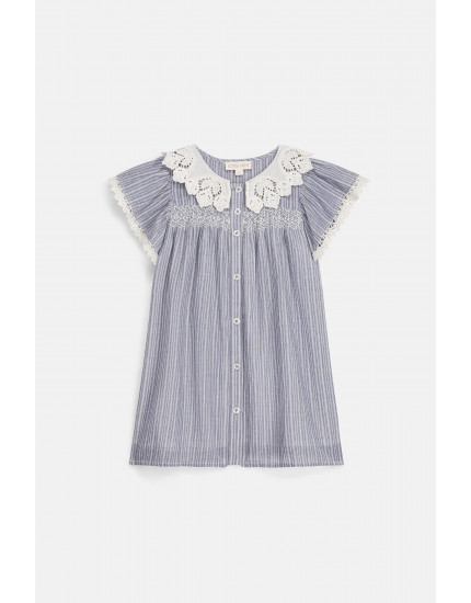 Arlina Dress Blue Coast Stripes