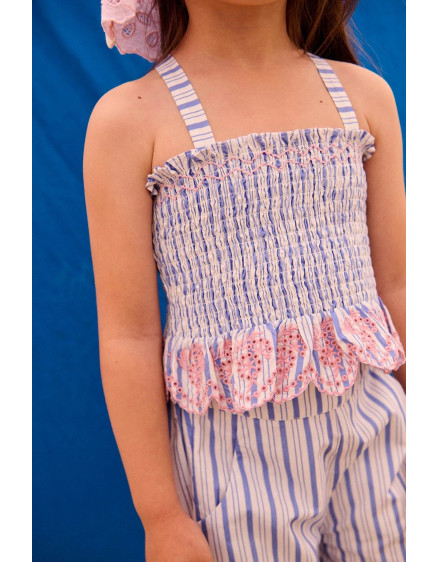 Florentina Camisole Blue Seaside Stripes 3