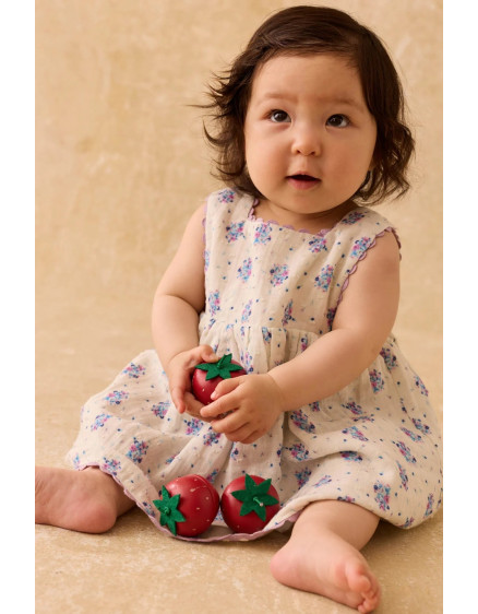 Aloisa Dress Cream Flower 3