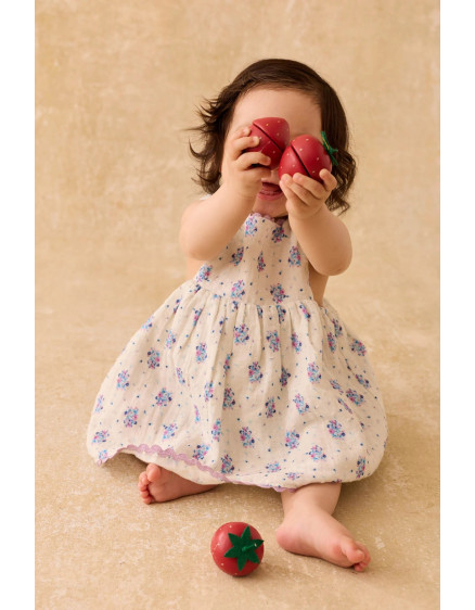 Aloisa Dress Cream Flower 2