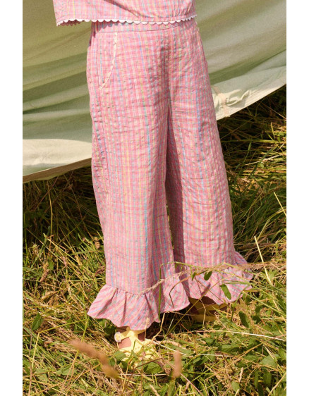 Штани Loukie Pink Pomelo Checks 5