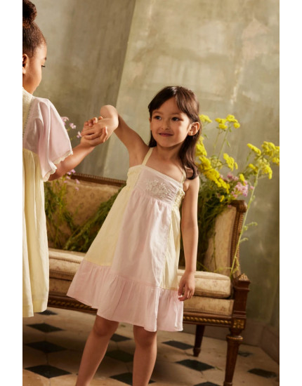Marcelina Dress Pink & Yellow