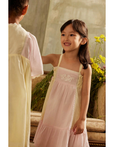 Marcelina Dress Pink & Yellow 4