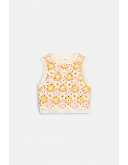 Rynia Crochet Top Pink 2
