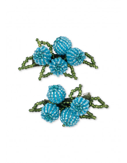 2 Pack Blueberry Beaded Hair Blueberries 5