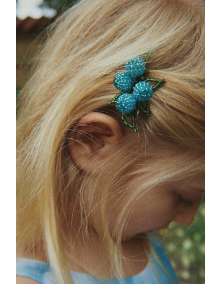 2 Pack Blueberry Beaded Hair Blueberries 3