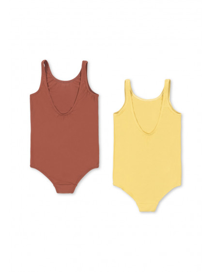 2 Pack Marva Swimsuit Pampas/Mahogany 8