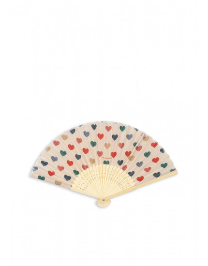 Fans Coeur Colore One Size